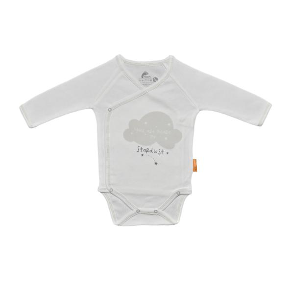 Rach Organic Бебе боди 100% органичен памук HAPPY