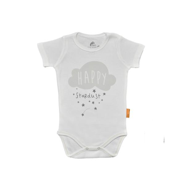*Rach Organic Бебе боди 100% органичен памук HAPPY