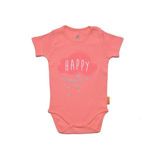 *Rach Organic  Бебе боди 100% органичен памук HAPPY