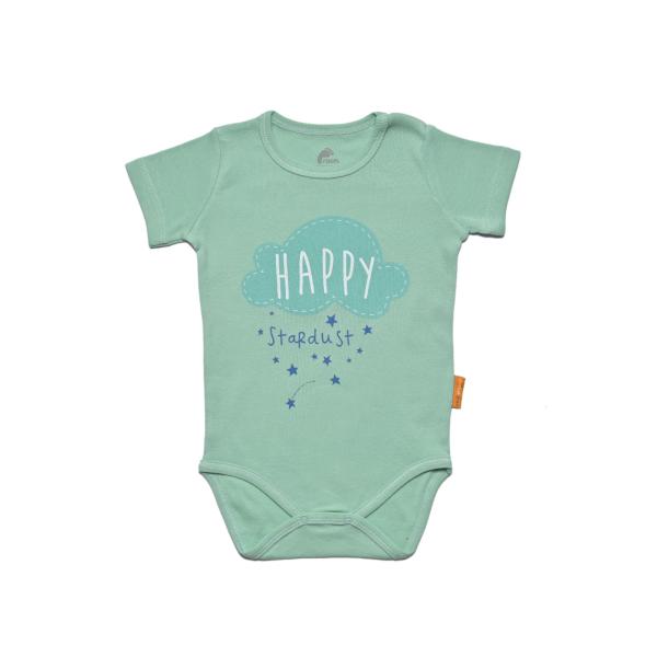 Rach Organic Бебе боди 100% органичен памук HAPPY