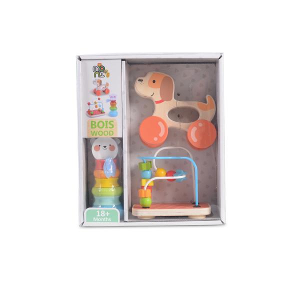 Moni Toys Дървен сет с играчки