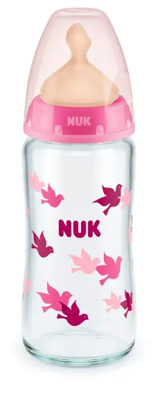NUK Стъклено шише 0-6 месеца
